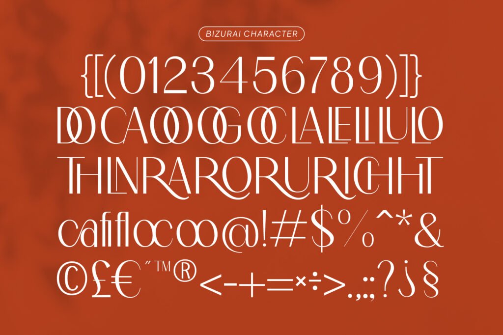 Bizurai - Elegant Stylish Sans