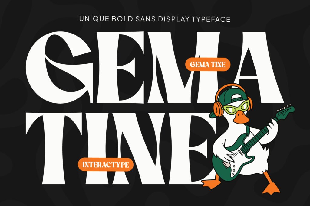 Gema Tine - Bold Serif Display Font