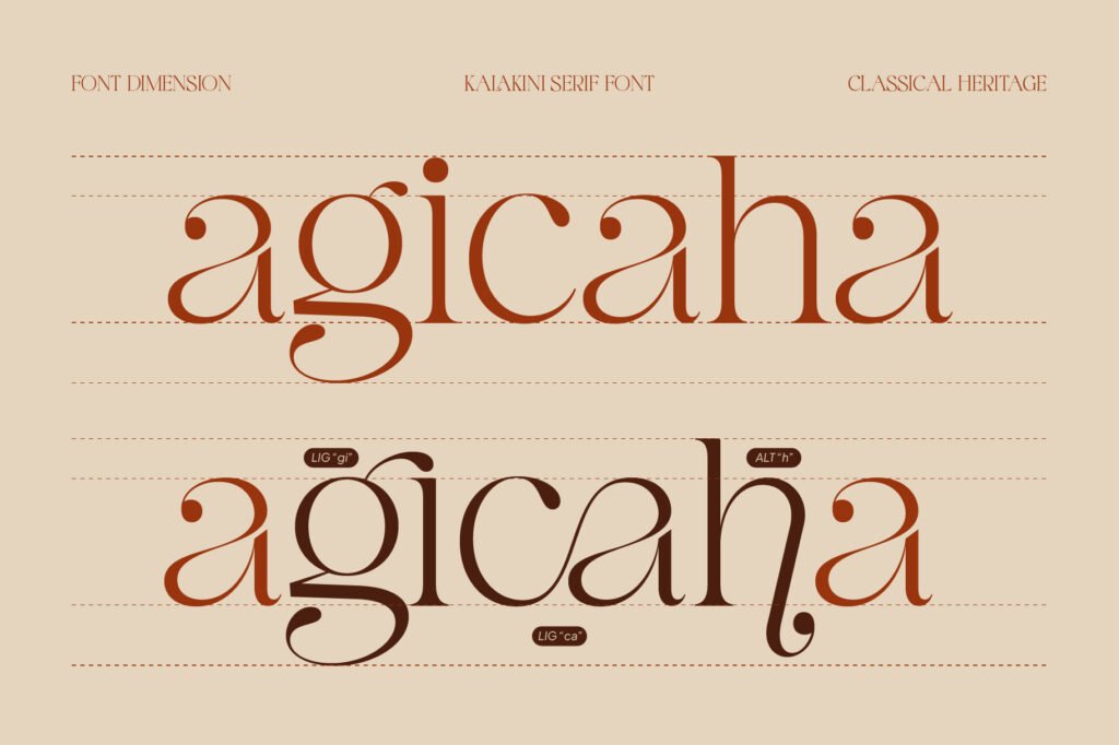 Kalakini - Elegant Serif Typeface