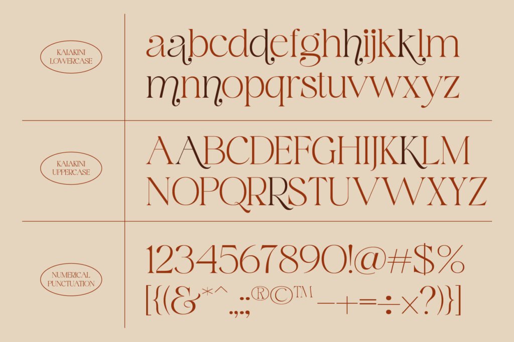 Kalakini - Elegant Serif Typeface