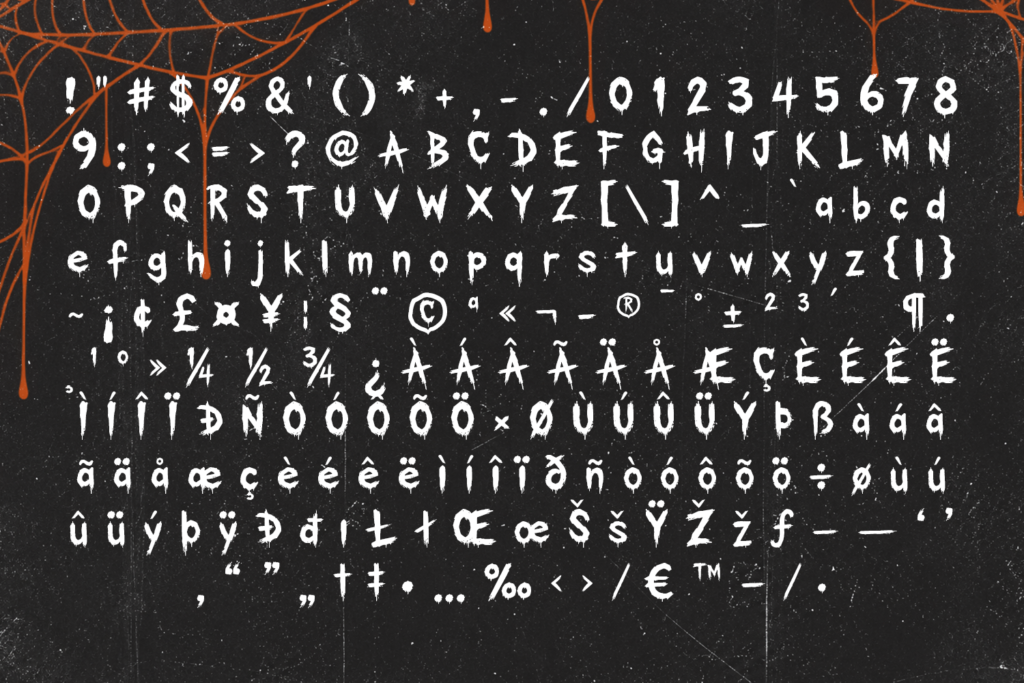 Mortal Cursed - Horror Display Font