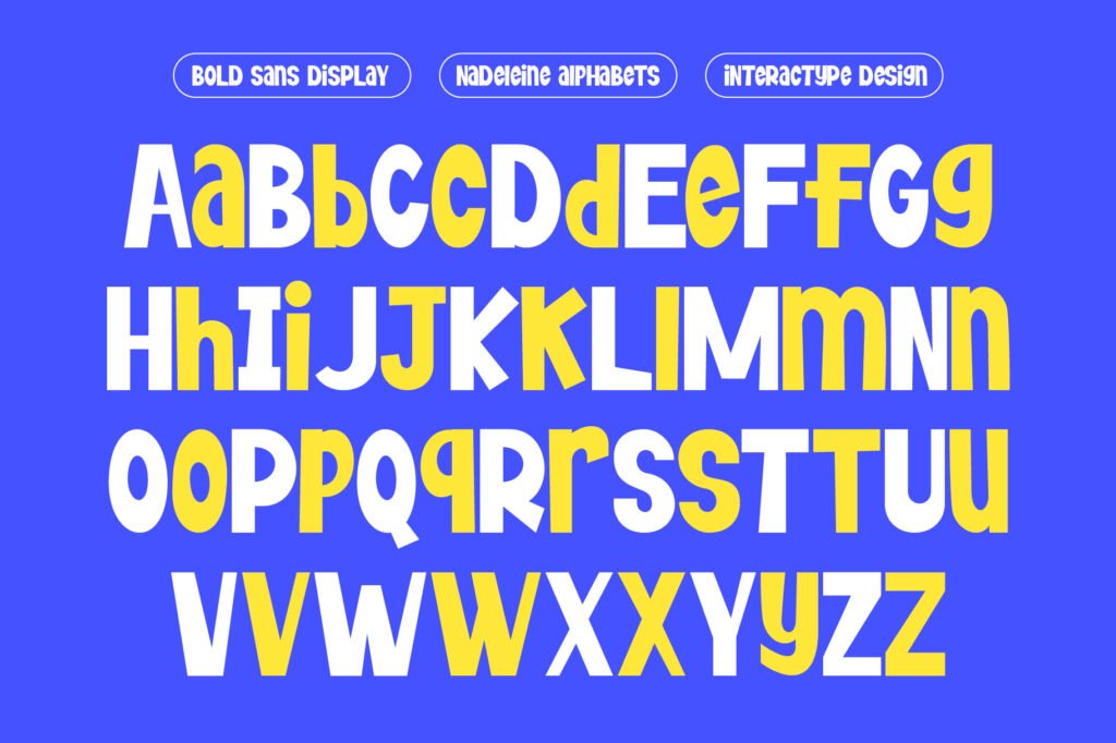Nedeleine - Sans Bold Playful Display Font