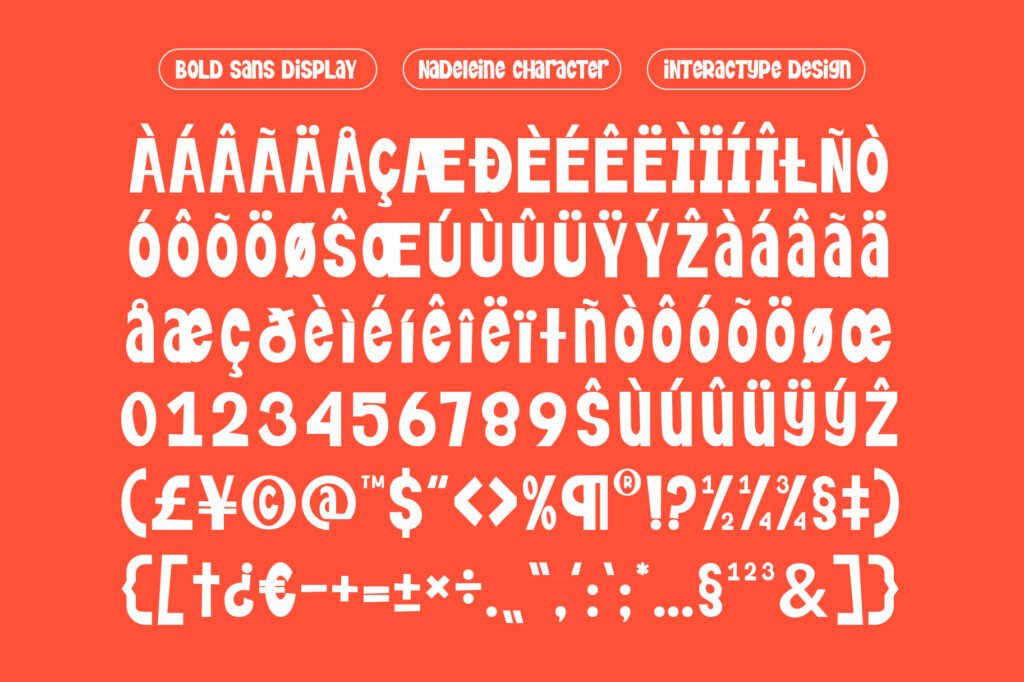 Nedeleine - Sans Bold Playful Display Font