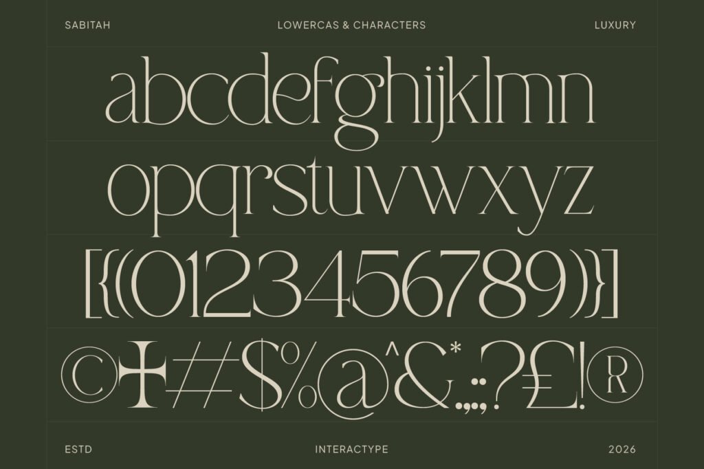 Sabitah - Minimal Serif