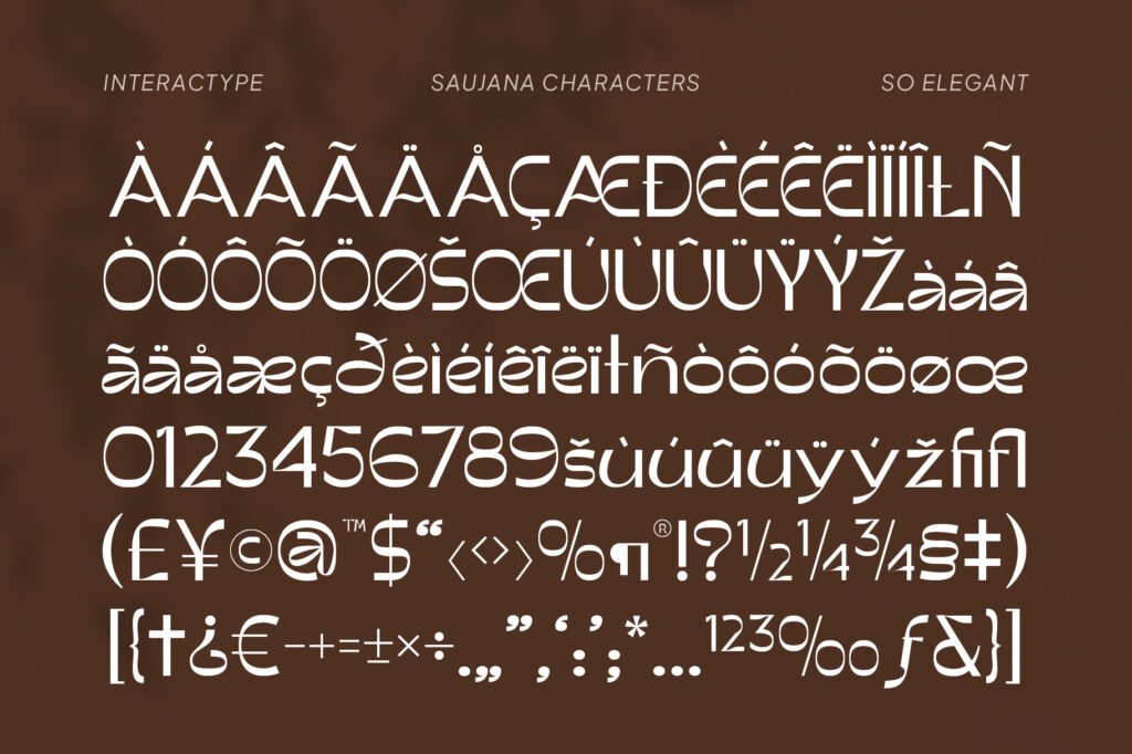 Saujana - Elegant Sans Typeface
